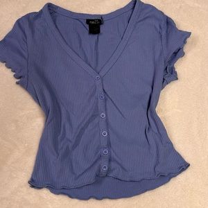 RUE 21 LETTUCE TRIM CROP TOP